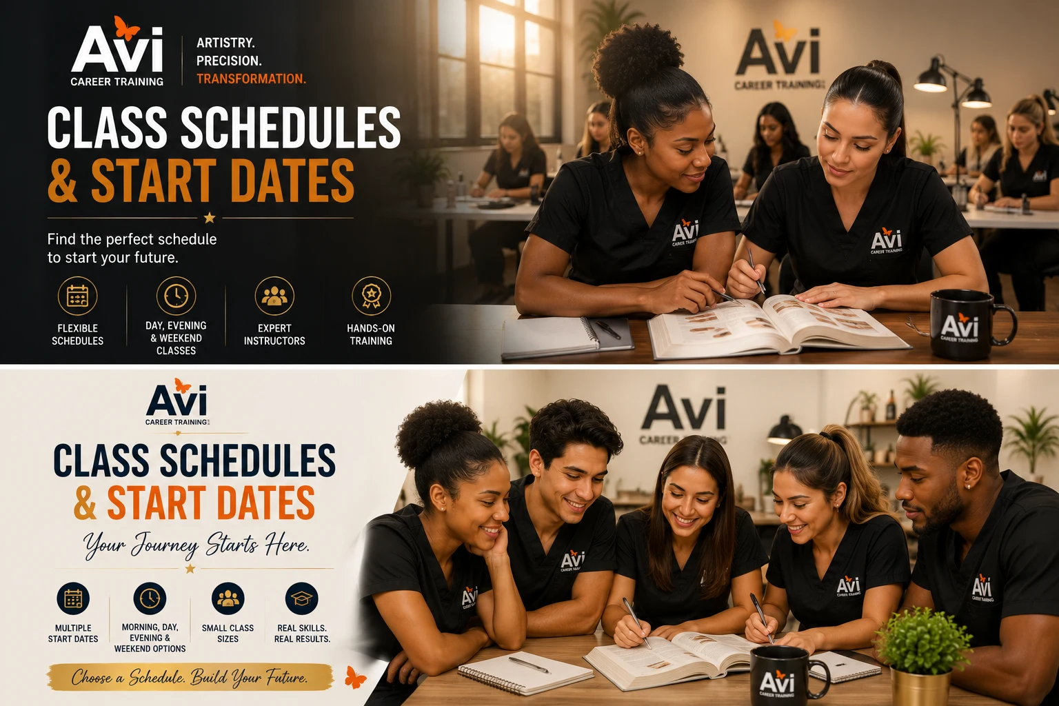 AVI Career Training morning esthetics class